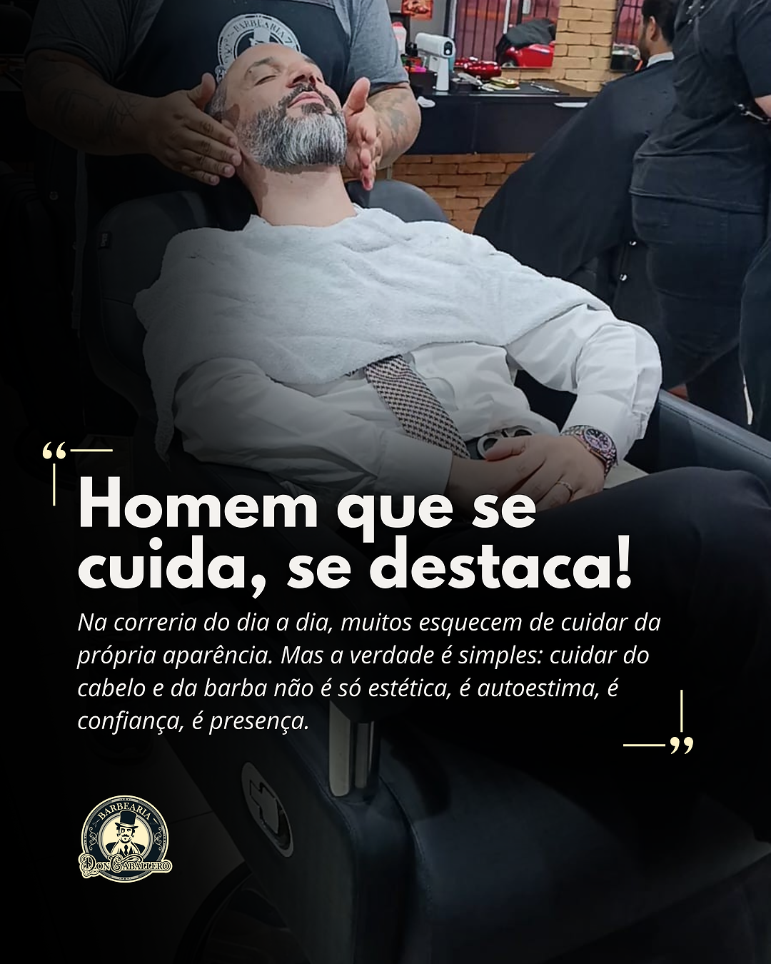 Homem que se cuida se destaca